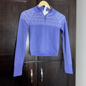 NWT DSG Lavender Quarter-Zip Sweater